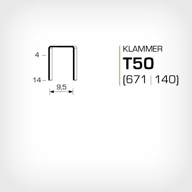 Klammer T50 (671 och Rapid 140)